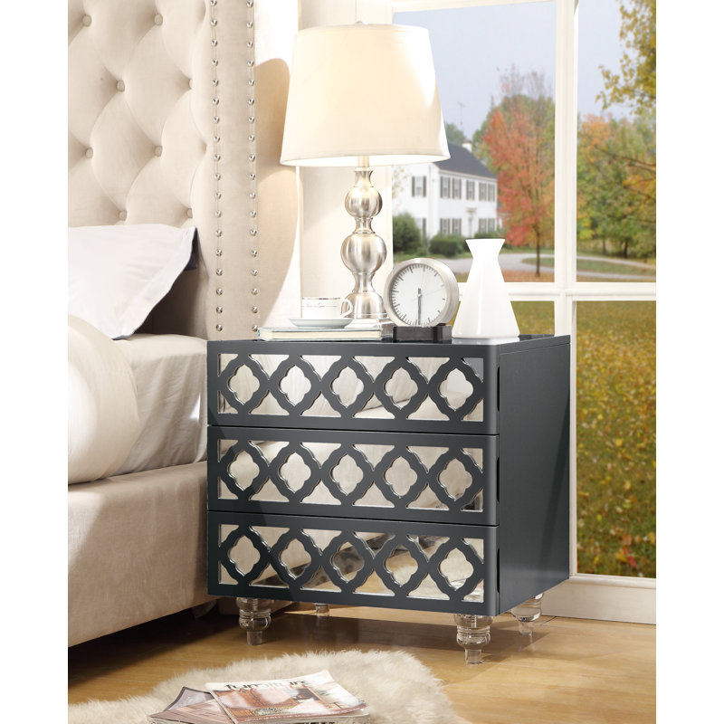 Table d'appoint / table d'appoint / table de chevet Jameir, Gris foncé