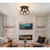 Kitchen Light Fixtures Ceiling Mount, Adjustable Semi Flush Mount Ceiling Light Fixture