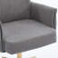 Chaise de bureau en velours côtelé gris à dossier moyen avec base dorée élégante et mousse à mémoire de forme