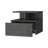14" Wood One Drawer Floating Nightstand-1277933048
