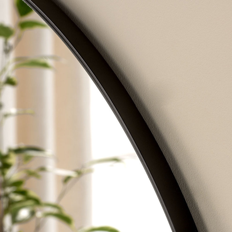 Round Mirror, Black