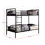 Lit superposé simple en métal noir antique-1567570159