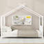Lit plateforme simple en métal, blanc-1274384565