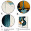 Oeuvre abstraite de forme vernale I-88539425-88539430