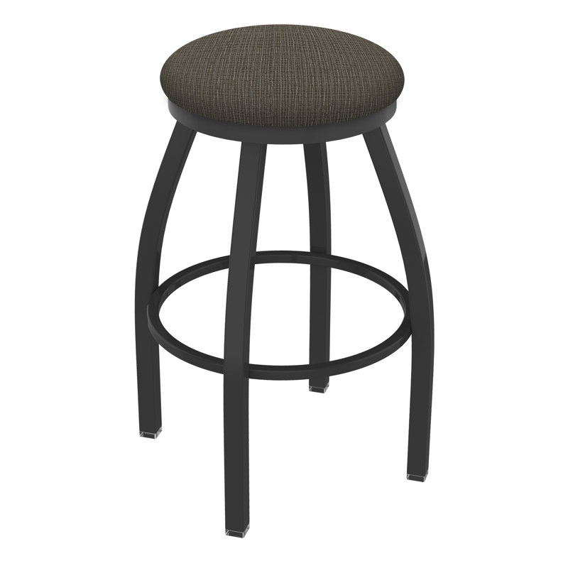 Tabouret pivotant Cragin XL802, Étain, Tissu - graphique calice, Très haut (assise de 36 po de hauteur)