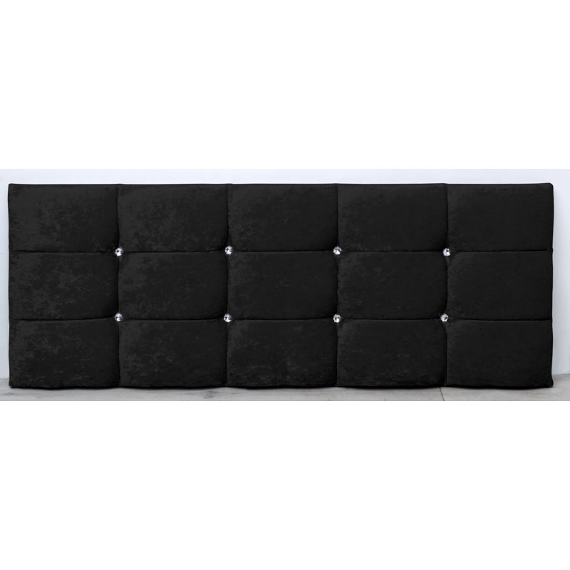 Dye Upholstered Headboard, Kingsize (5'), Black
