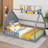 Lenard Kids Full Size Wood House Bed-134861595