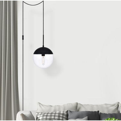 Luminaire suspendu sphère 1 lumière Bulera