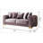 2Pc Modern Living Room Set