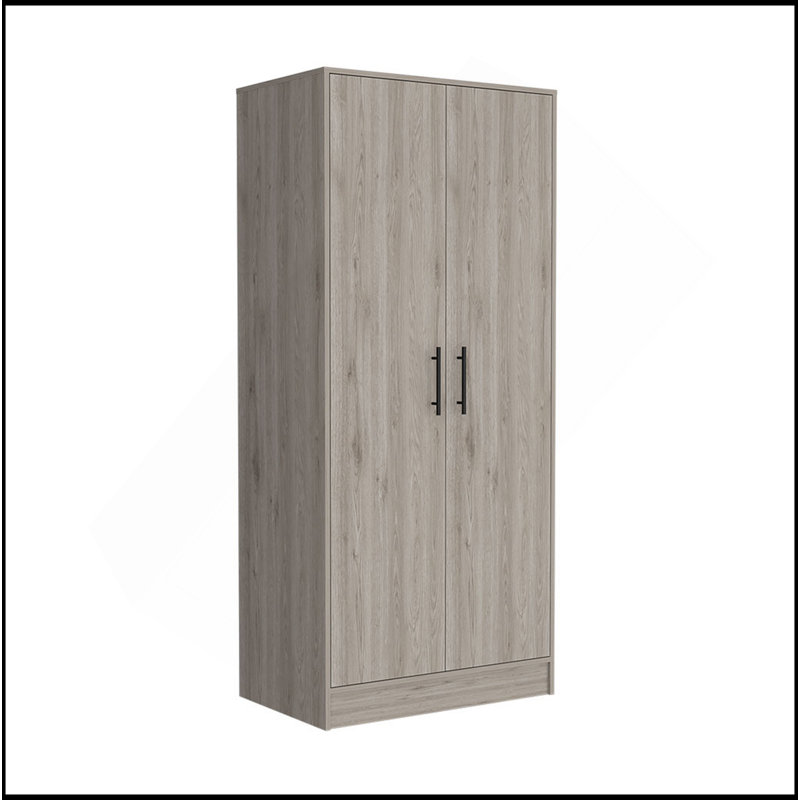 180 Armoire Beery, chambre à coucher, gris clair, Gris clair