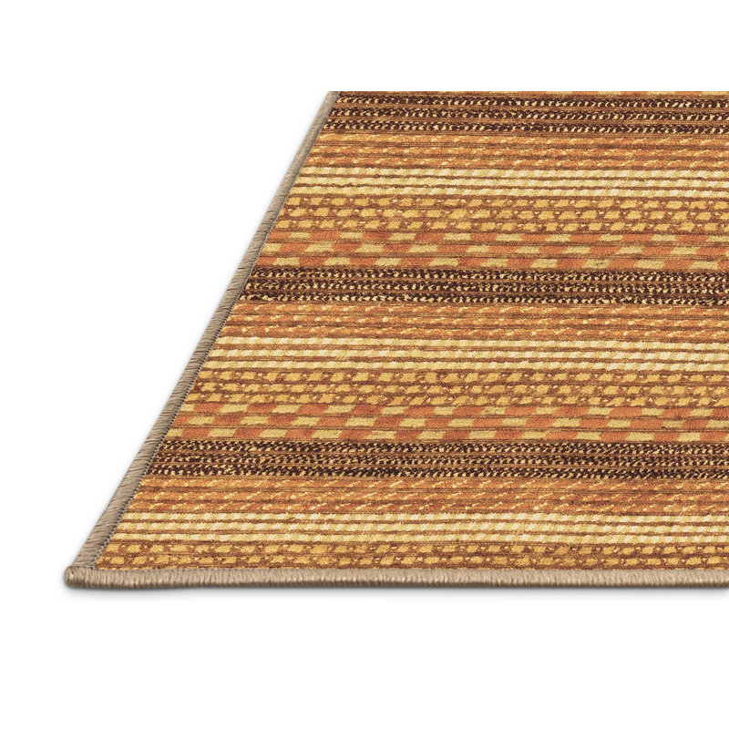 Tapis abstraits 238 bruns lavables à la machine, Rectangle 2 pi x 4 pi