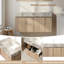 Meuble-lavabo moderne avec lavabo simple brillant, plateau de table en pierre frittée avec jolis armoires en bois, pré-assemblé-1352743170-1352743172
