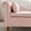 Méridienne moderne rose - Méridienne spacieuse avec accoudoirs roulés de rangement supplémentaires