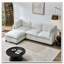 Canapé modulaire 96,5 po pour salon, canapé rembourré en chenille douce-717621202