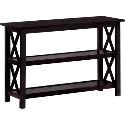 Table de transition profonde, construction, deux étagères, design géométrique, moderne et attrayant