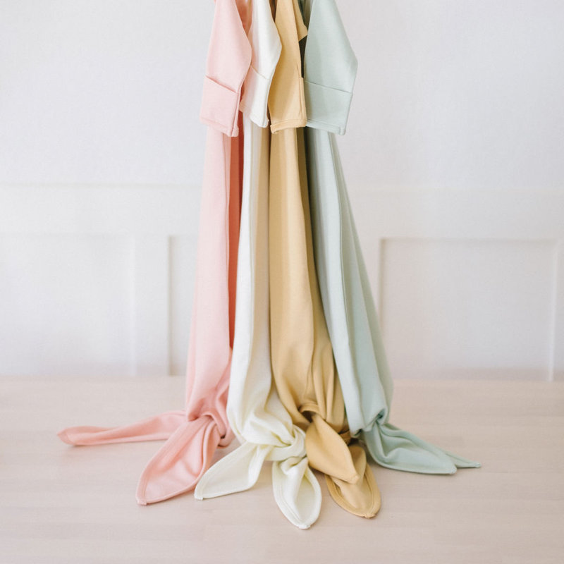 Knotted Gown, Blush, 10" W