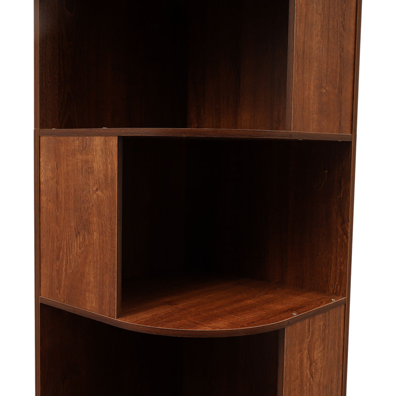 Bibliothèque sur pied 6 niveaux, Brun