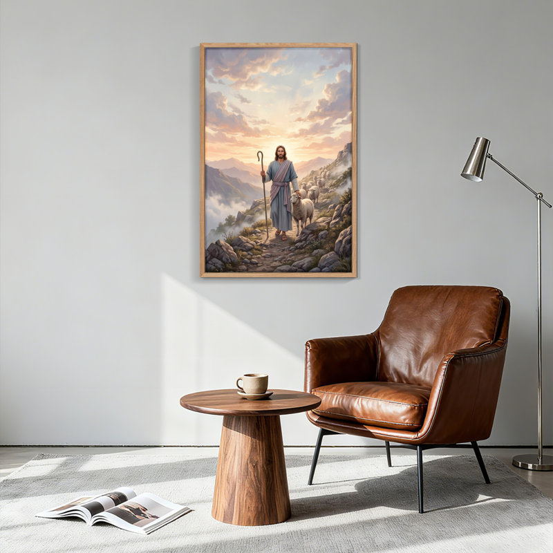 "Shepherd Path", reproduction d'art sur toile, ensemble de 1, Naturel, H 48 po x l 32 po