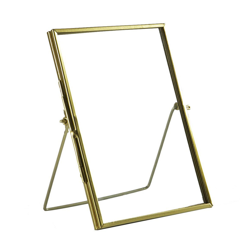 Nicola Spring - Standing Metal Picture Photo Frame, Gold, 19cm x 14cm, 2