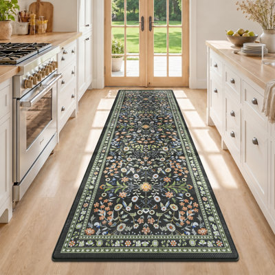 71"×24" Floral Anti-Fatigue Kitchen Mat