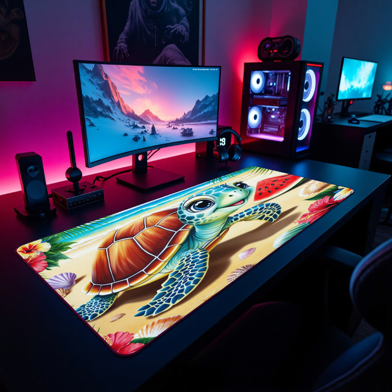 Polyester Desk Pad, 14.4x12.1