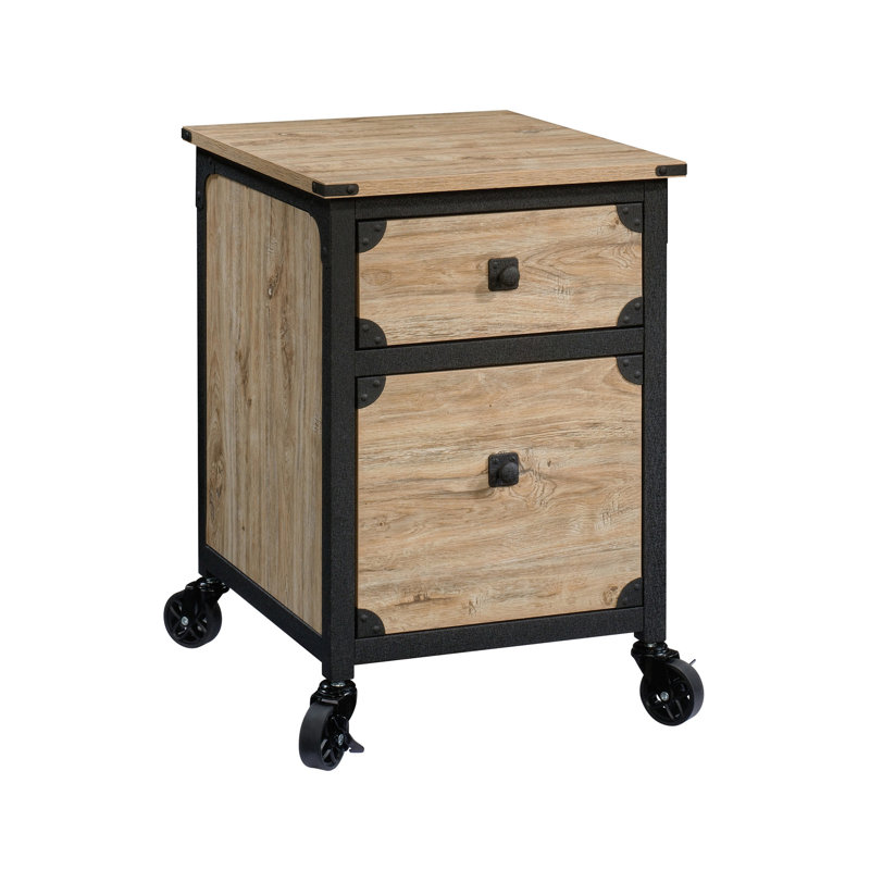 File Pedestal, Brown Finish