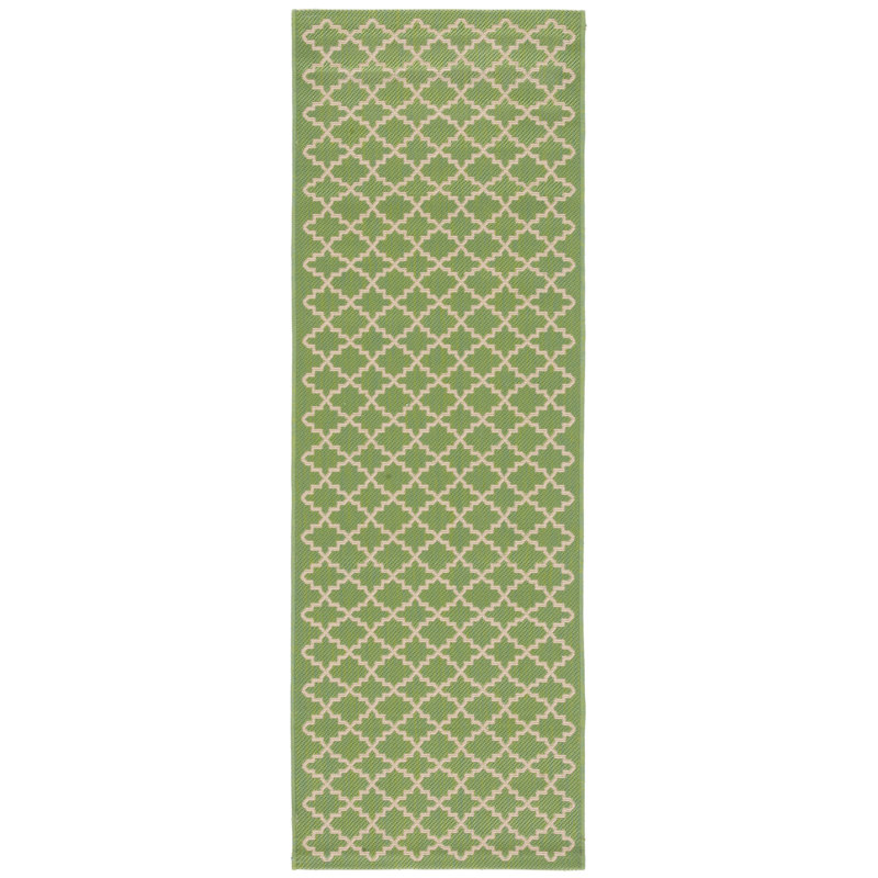 Herefordshire Performance Geometric Indoor/Outdoor Area Rug, Runner 2'3" x 10'