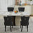 Tufted Upholstered Leather Dining Parsons Chairs-1047791401