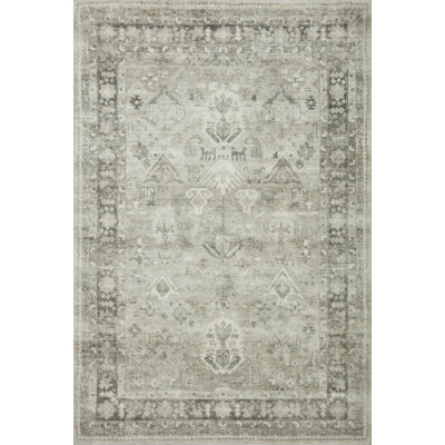 Oriental Steel Graphite Area Rug