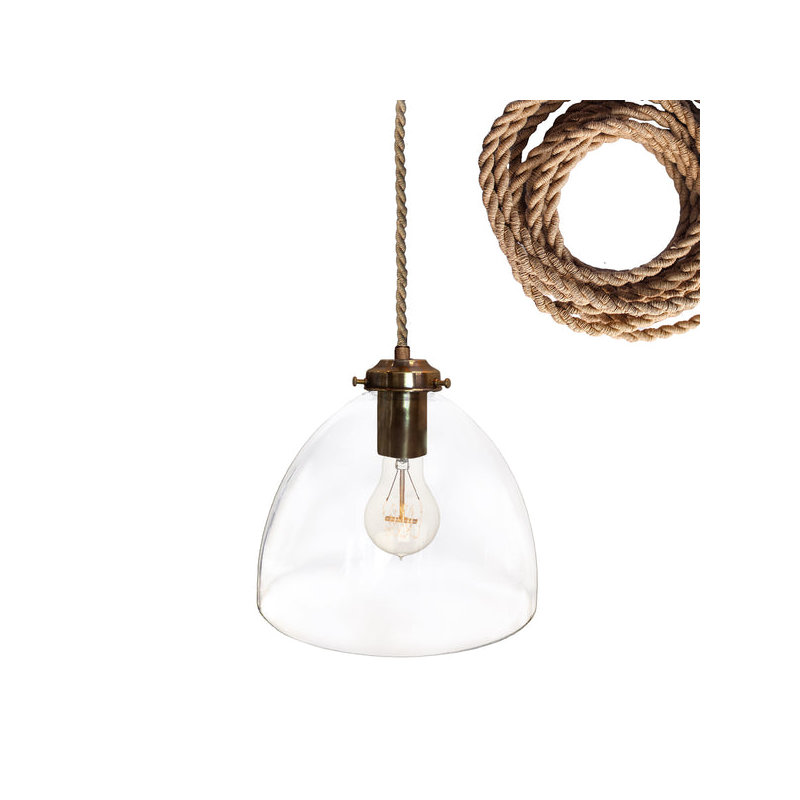 Luminaire suspendu en dôme architecte, Ampoule non incluse, Non homologué UL pour emplacement sec