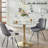 Jmya Round Metal Base Dining Table