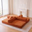 Canapé à compression de 78,8 po, canapé-lit convertible au sol avec accoudoirs de soutien pour dossier, canapé-lit futon confortable, causeuse modulaire Boneless-707956062