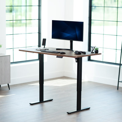 Bureau électrique à moteur simple VIVO avec contrôleur de mémoire à bouton-poussoir