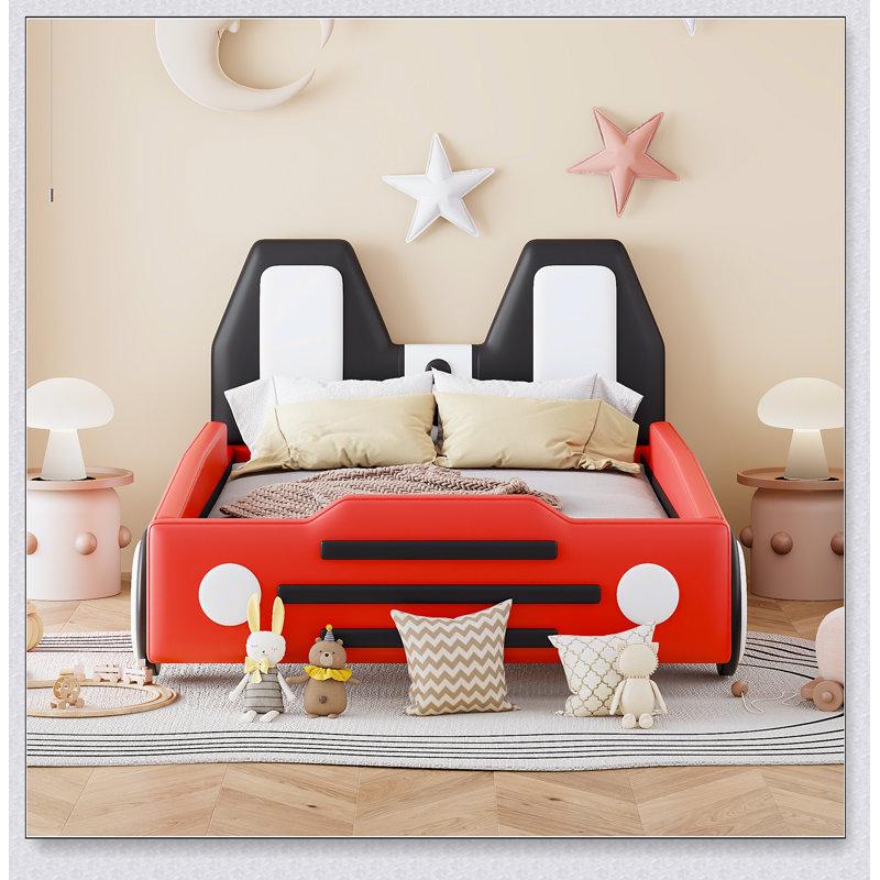 Lit plateforme avec roulettes Race, Red