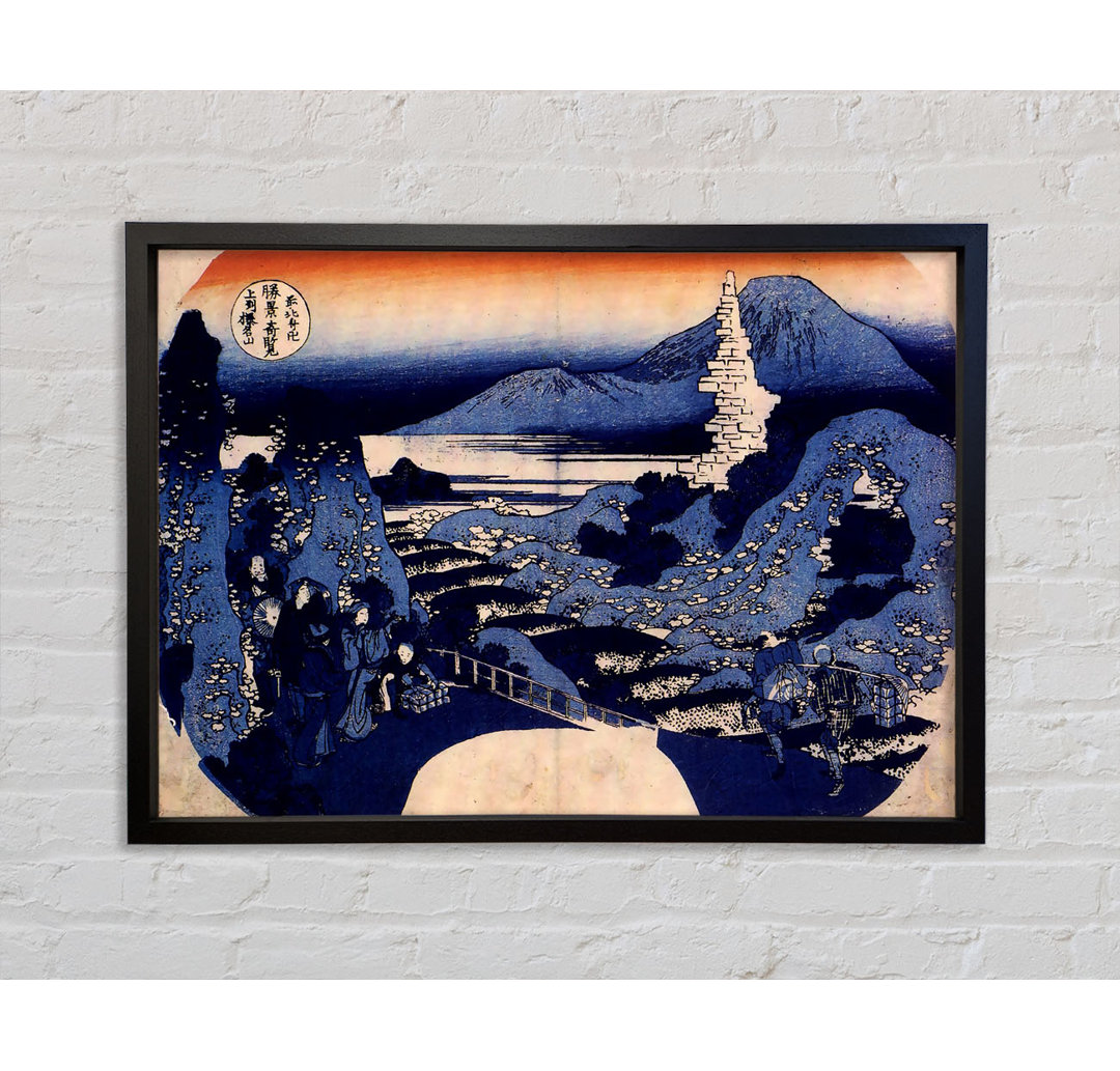 Mount Haruna von Katsushika Hokusai - Einzelbildrahmen Kunstdrucke auf Leinwand