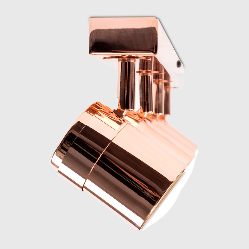 Lacey 4-Light 54cm Ceiling Spotlight, Copper, No Bulb