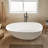 63'' x 31.5'' Freestanding Soaking Solid Surface Bathtub