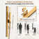 Rodeo 36-Inch LED & Music Rainfall Thermostatic Shower System with Slide Bar and 2-in-1 Handheld