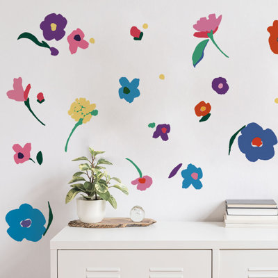 Abstract Flower Removable Wall Decals