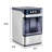 Professional Nugget Ice Maker Countertop ，36LBS/24Hrs ，Chewable Pellet Ice Machine with Self-Cleaning, 