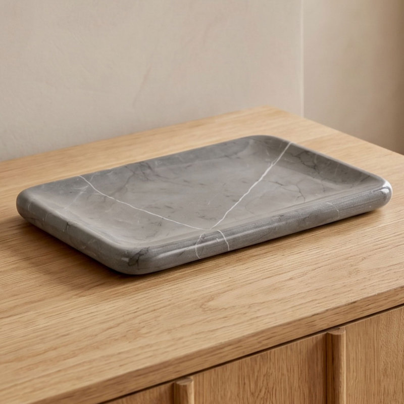 Petra Marble Catchall Voila Marble, Grey