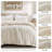 Riordan Ivory Textured Knit Chenille 3-Piece King Comforter Set-101683135-120280513