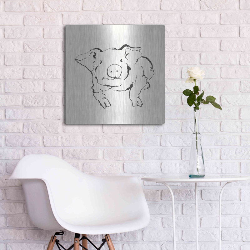 «Line Pig II» sur, H 24 po x l 24 po