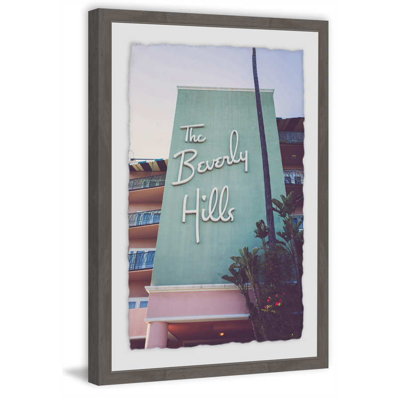 Beverly Hills Hotel by Ann Barnes - Single Picture Frame Print, 46cm H x 30cm W x 4cm D