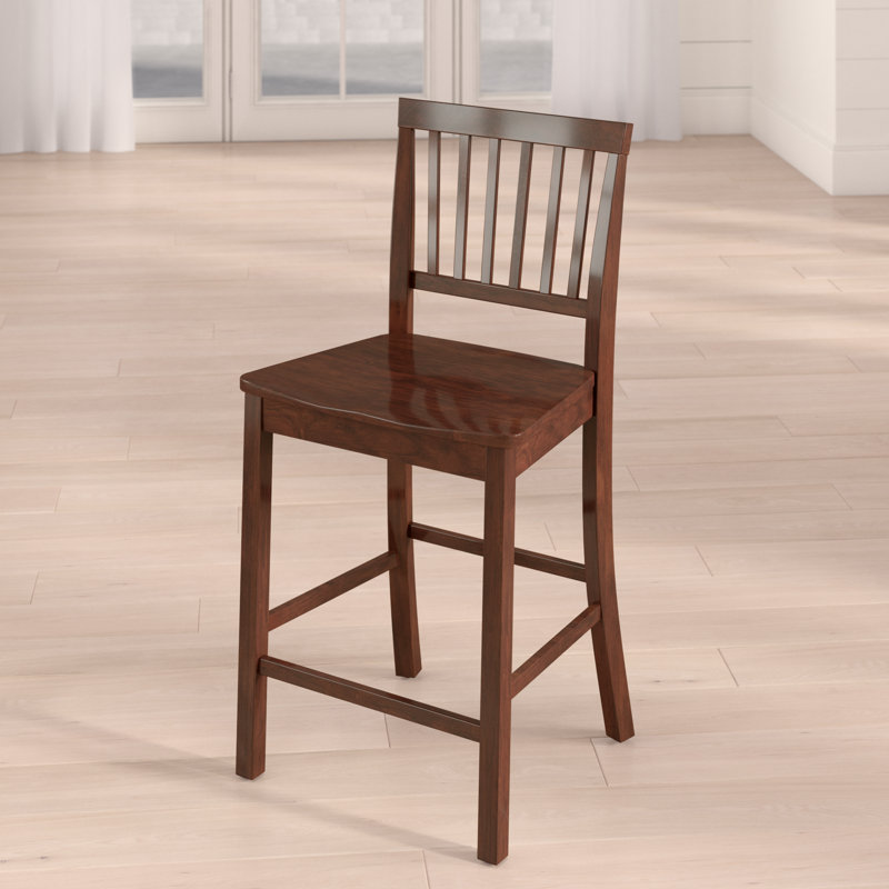 Tabouret de bar en bois massif de 24 po Wathen