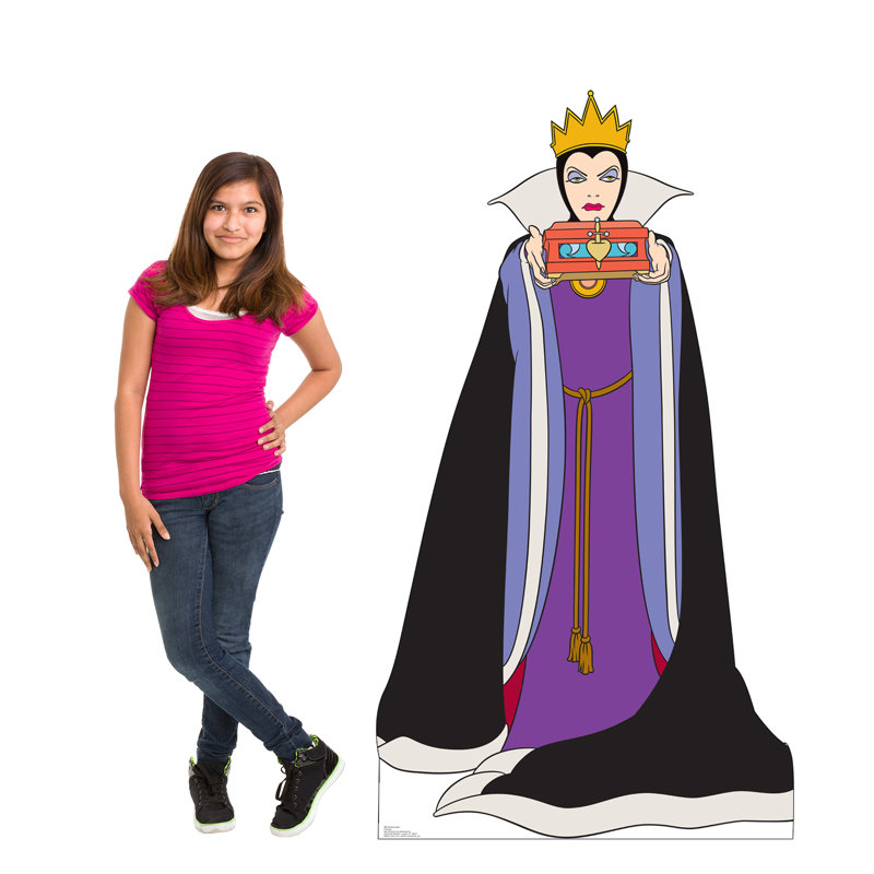 Life-Size Wicked Queen Cardboard Stand-Up with Crown