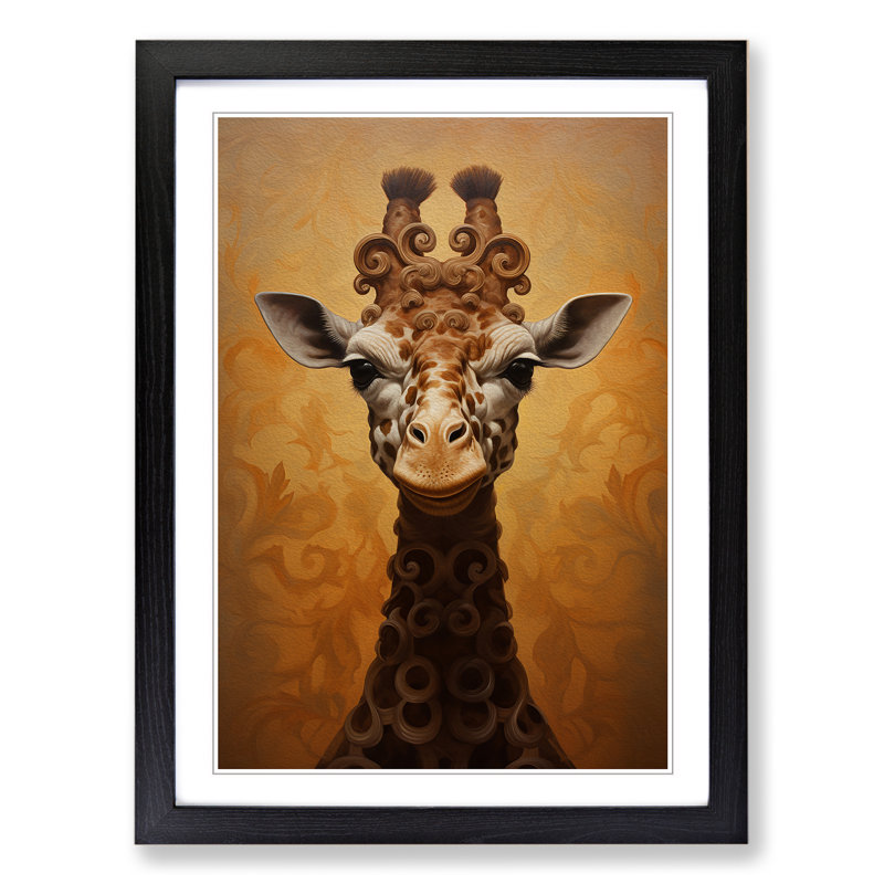 Single Picture Frame Print on Wood, Black, 34cm H x 25cm W x 2cm D
