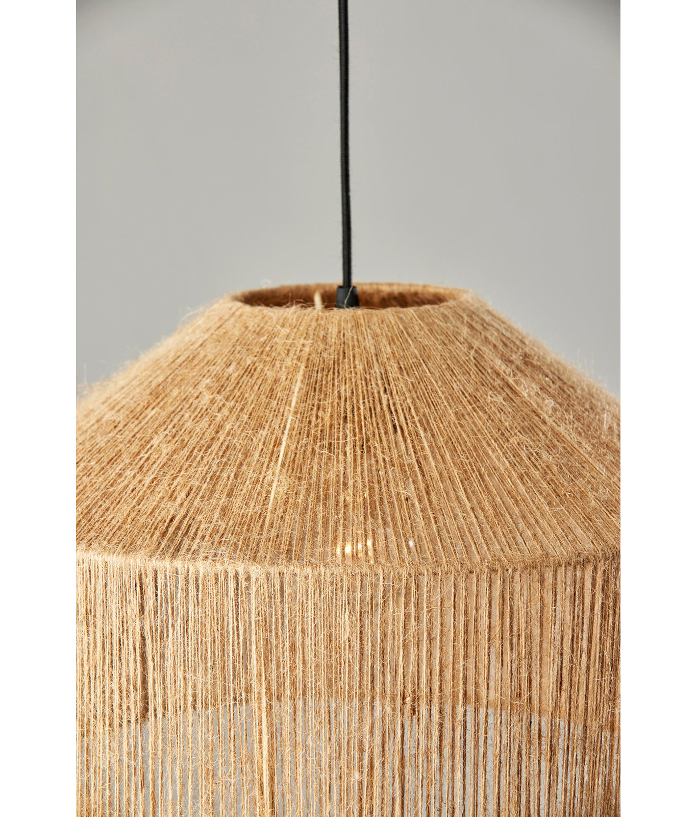 Lowan Single Light Burlap Pendant