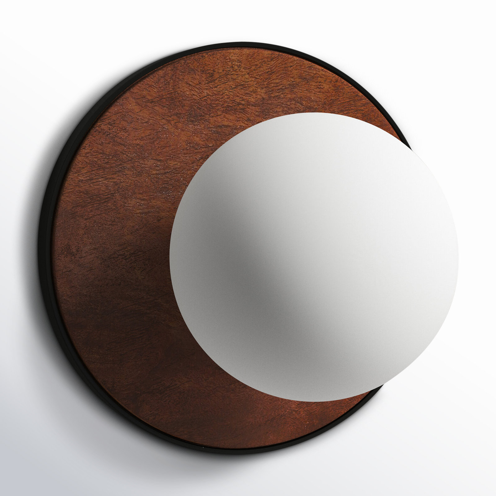 Bellago Single Light Glass Dimmable Flush Mounted Sconce