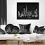 Peinture dubai silhouette oreiller Cityscape